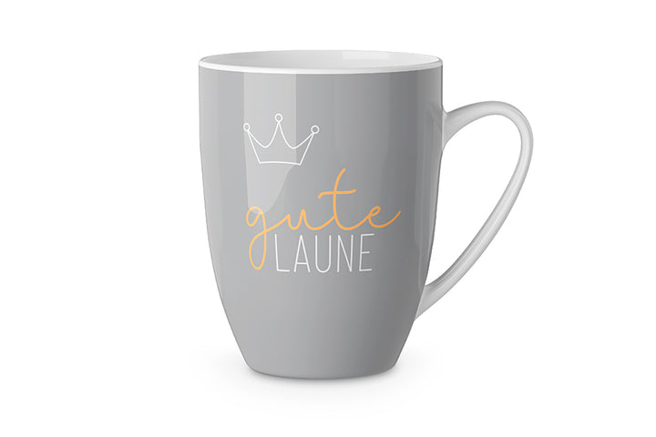 950351 Keramik Becher Tasse mit Spruch Gute Laune, 4027268278343