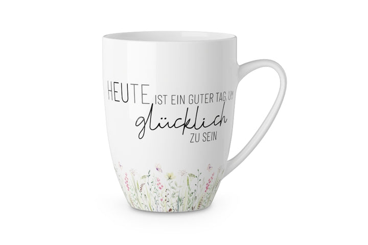950592, Becher Tasse Heute ist ein guter Tag, um glücklich zu sein von Geschenk für Dich, 4027268335220