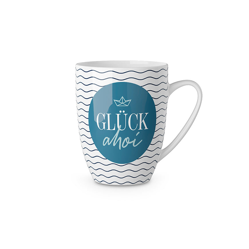 950843 Maritimer Becher Tasse Glück Ahoi