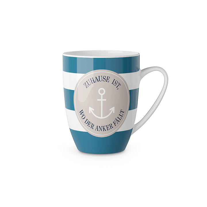 950844 Maritimer Becher Tasse Zuhase ist, wo der Anker fällt