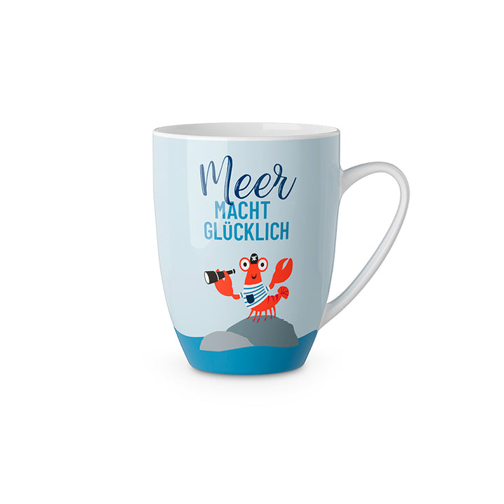 950853 Geschenk für Dich Tasse Becher Meer macht glücklich Krabbe, 4027268330522