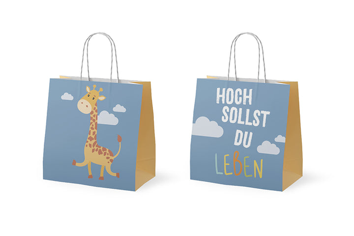 992383 Geschenk für Dich Mini Geschenktüte mit Aufschrift Hoch sollst Du leben
