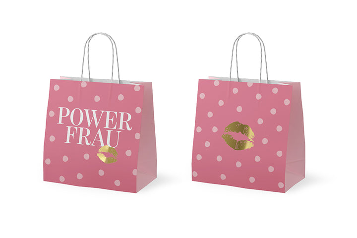 992712 Geschenk für Dich Mini Geschenktüte mit Aufschrift Power Frau