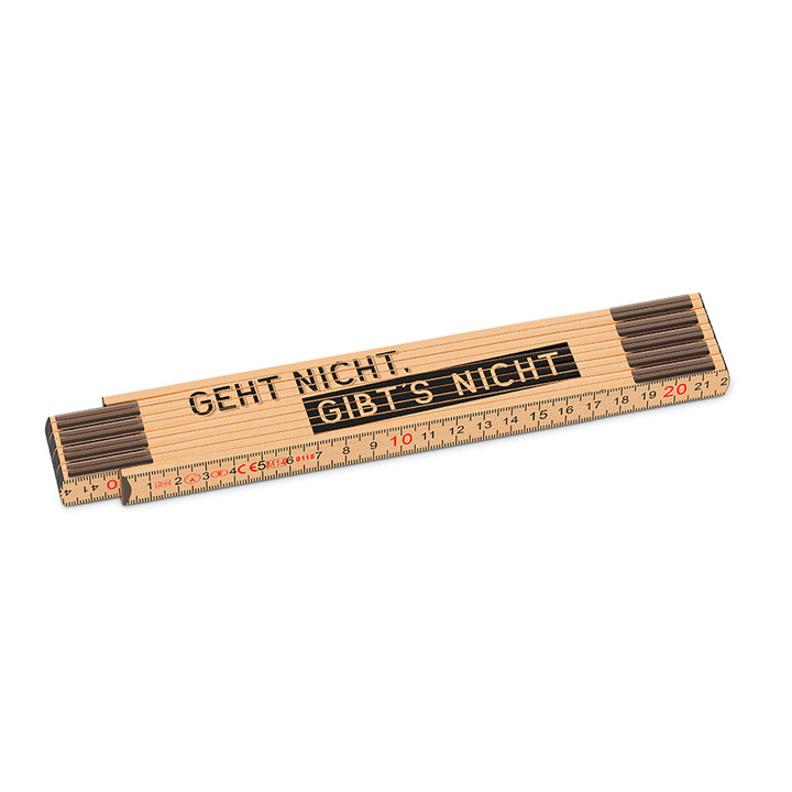 Geschenk für Dich Zollstock Geht nicht, gibts nicht, 392301,