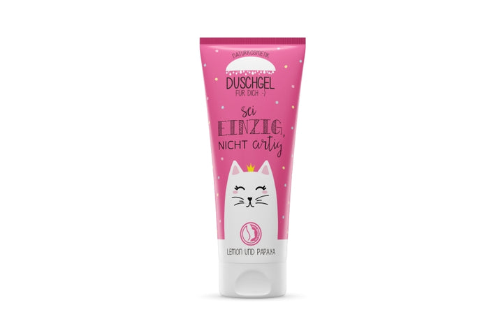 Naturkosmetik Duschgel mit Spruch Sei einzig nicht artig, 110581,