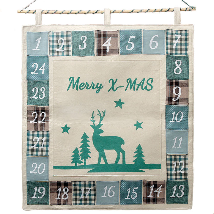 Stoff Adventskalender Weihnachtskalender Merry X-Mas zum befüllen, Boltze, 4020606033826